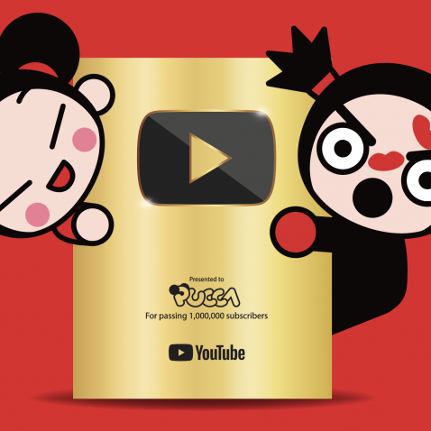  “PUCCA” YOUTUBE CHANNEL IN SPANISH  HITS ONE MILLION SUBSCRIBERS  AND RECEIVES FIRST GOLD PLAY BUTTON 