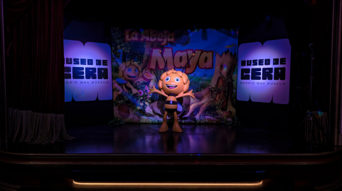  DEAPLANETA ENTERTAINMENT PRESENTS THE FIGURE OF MAYA THE BEE AT THE WAX MUSEUM OF MADRID